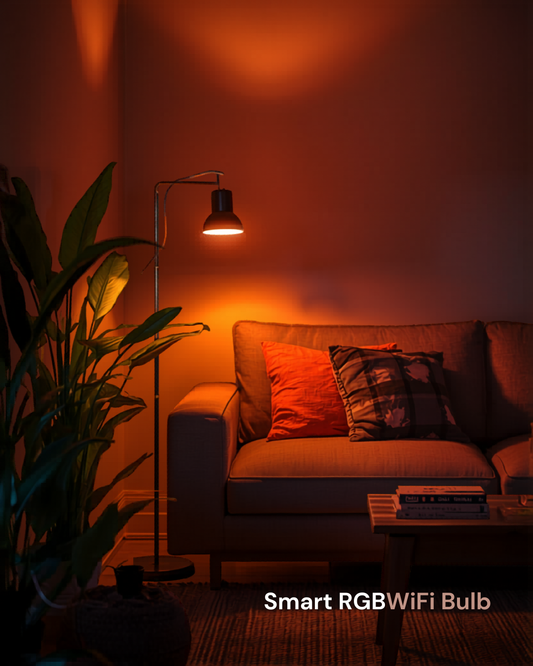 Smart RGB WiFi Bulb cozy living room