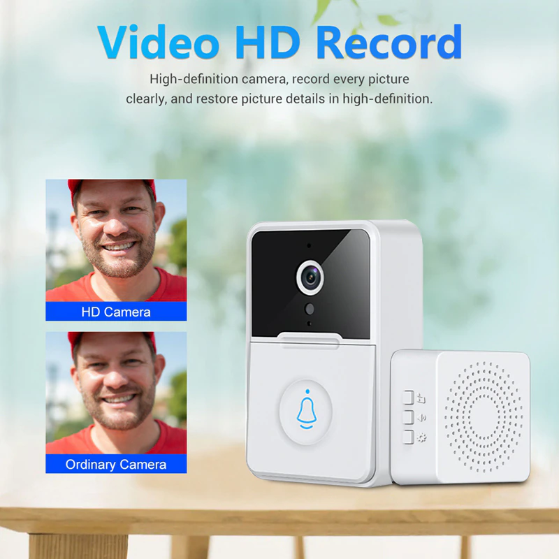 Smart WiFi Video Doorbell HD video quality comparison – HD camera vs ordinary camera