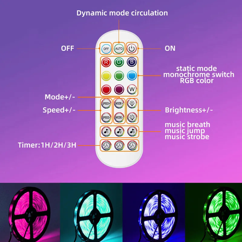 Smart WiFi Color LED Lights – Voice Control – Alexa