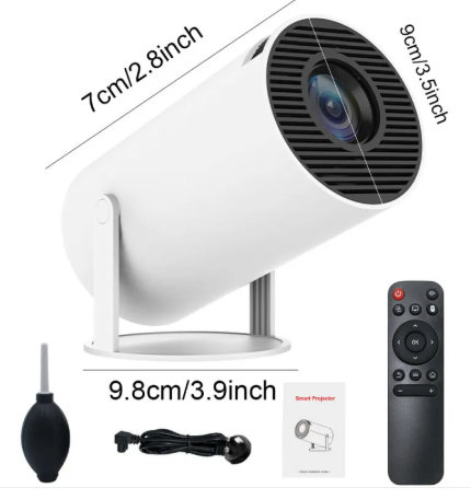 Smart 4K WiFi Projector side view – Home Theater